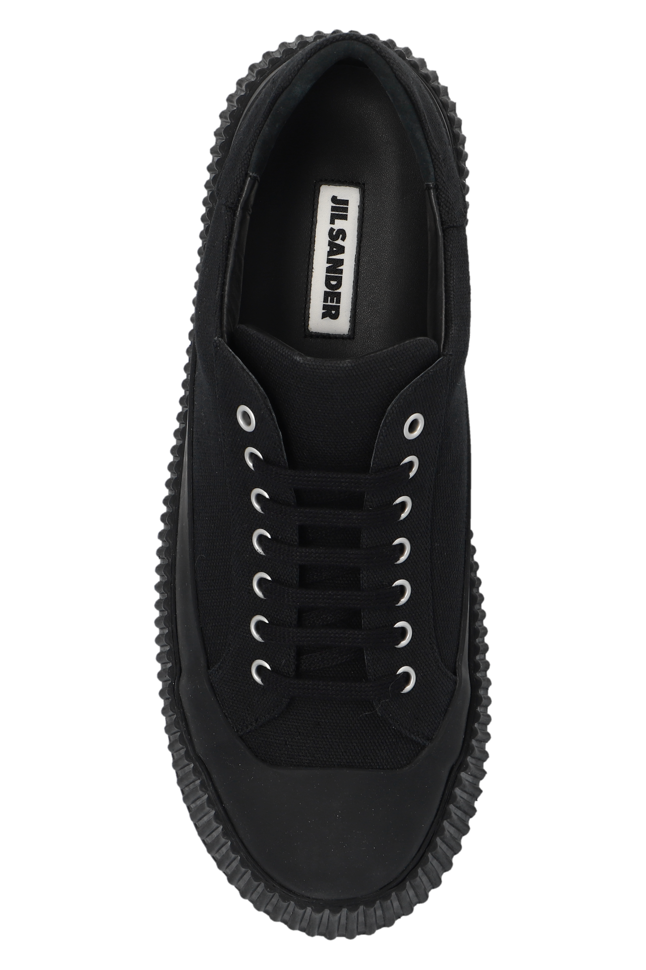 Black Platform sneakers JIL SANDER - Jil Sander panelled low